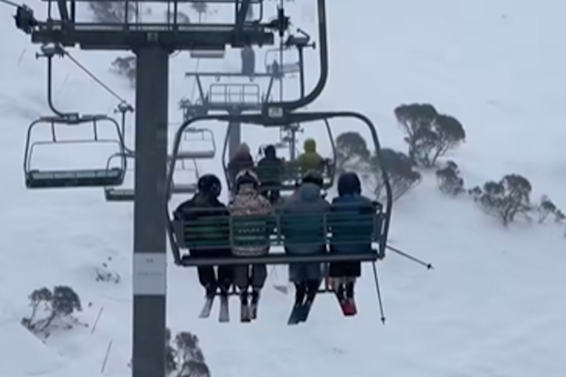 The mountains are finally seeing snow after a lack of the white stuff earlier in the season.