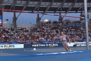 Nicola Olyslagers wins the women’s high jump with a season’s best in Paris   at the Wanda Diamond League 2023.