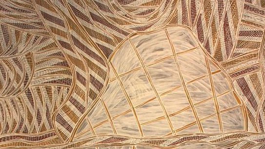 Matarawatj II (2018) by the late Mulkun Wirrpanda