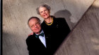 Harry Seidler, and wife Penelope, at their award-winning home in Killara, Sydney.