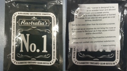 Police have issued a warning after two men ingested a substance believed to be marketed as an erotic incense. 