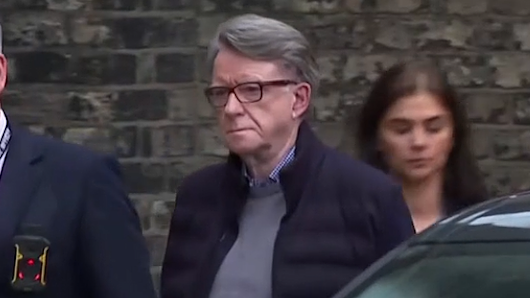Peter Mandelson is arrested by Metropolitan Police.