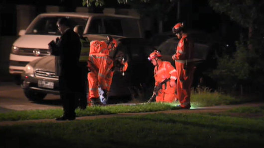 The Templestowe Lower crime scene where a 57-year-old man's body was found. 