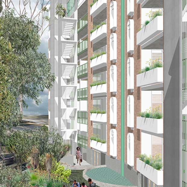 A mid-rise apartment design by New Zealand’s Spacecraft Architects. 