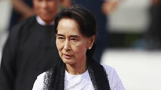 Myanmar leader Aung San Suu Kyi.