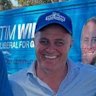 Tim Wilson (second from right) posing with campaign staff.