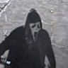 CCTV from one of the incidents at the South Yarra synagogue