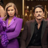 The cast of Bravo’s “Vanderpump Rules,” from left: Raquel Leviss, Scheana Shay, Ariana Madix, Tom Sandoval, Lisa Vanderpump, Tom Schwartz, Lala Kent, James Kennedy and Katie Maloney.
