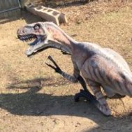 Landmark dinosaur statue back from extinction