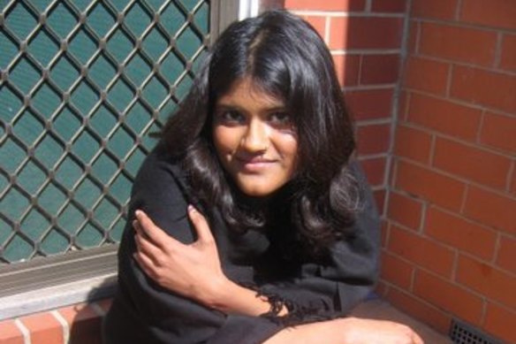 Ahona Guha at 19 when she was in a cult.
