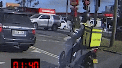 Scooter bandits tackle delivery rider in ‘brazen’ daytime robbery