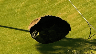 Sinkhole emerges on field near North East Link tunnelling works