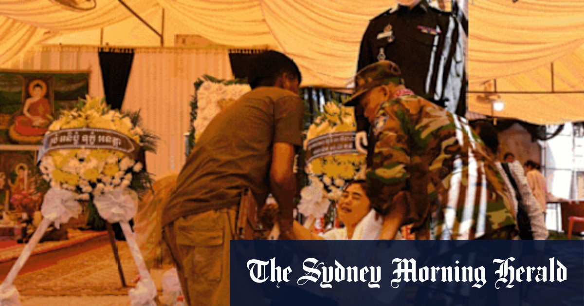 Amid twisted metal and tangled monks’ robes, Cambodians count the cost of five days of war