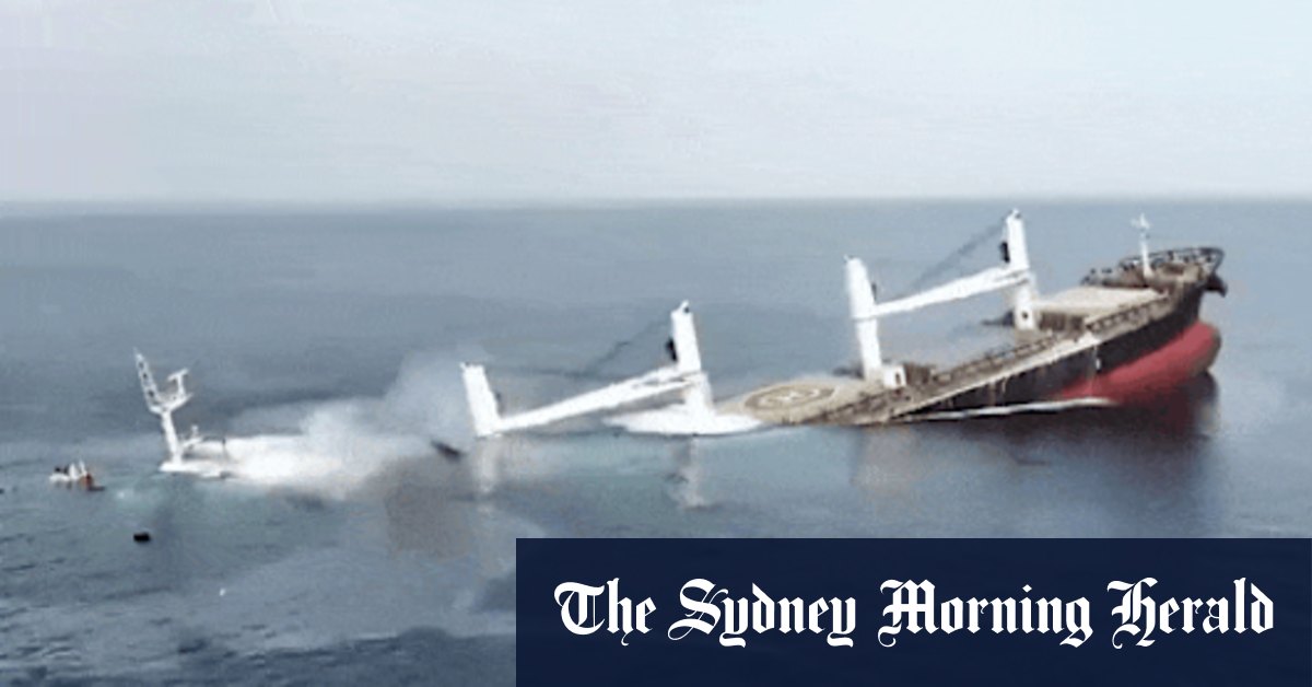 Three dead, many crew missing as Houthis sink Red Sea ship