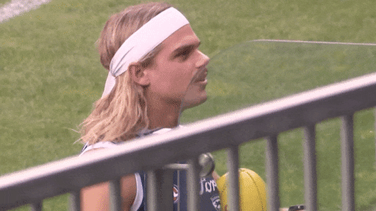 Bailey Smith’s altercation with Geelong Advertiser photographer Alison Wynd. 