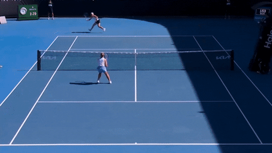 Maddison Inglis after winning her third round match at the Australian Open.