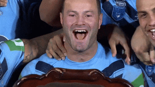 Boyd Cordner was the last NSW captain to celebrate winning an Origin decider in Sydney in 2019.