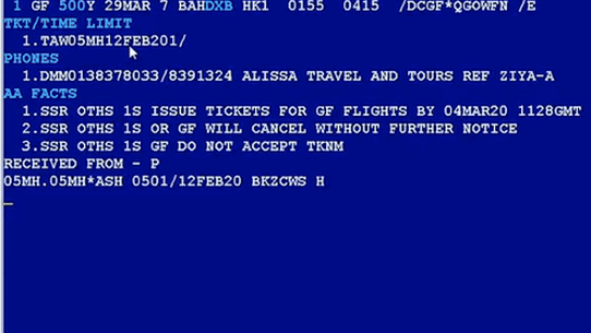 GDS underpins air ticket booking like this.