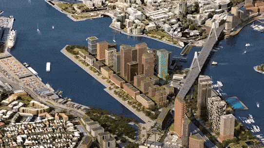 The bulk of Glebe Island’s working port facilities will be scrapped for high-density housing around the future Bays West metro station.