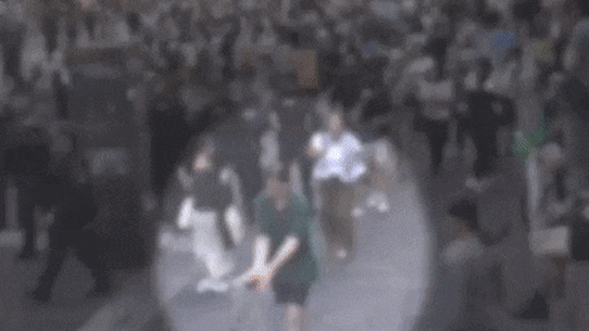 CCTV footage shows the unexpected moment that sparked chaos at a City Hall protest against Isaac Herzog's visit.