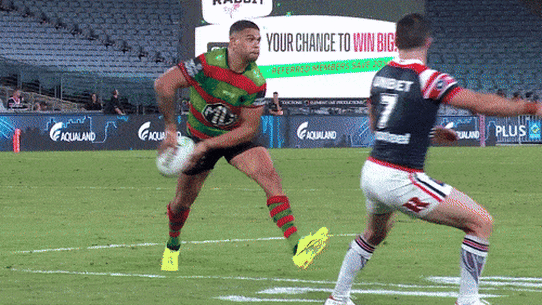 Lighting Latrell: How the Souths’ star’s pass for Friday night’s match-winner travelled a blistering 54km/h.