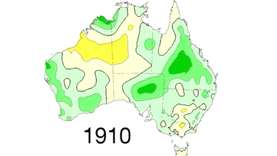 Heating Australia: Average temperatures from 1910 to 2024