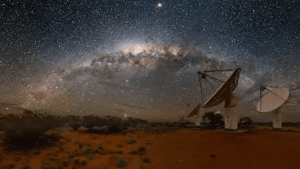 A new map, called SPICE-RACS, shows magnetic fields throughout the Universe in blue and red. It was produced with CSIRO’s ASKAP radio telescope on Wajarri Yamaji Country.