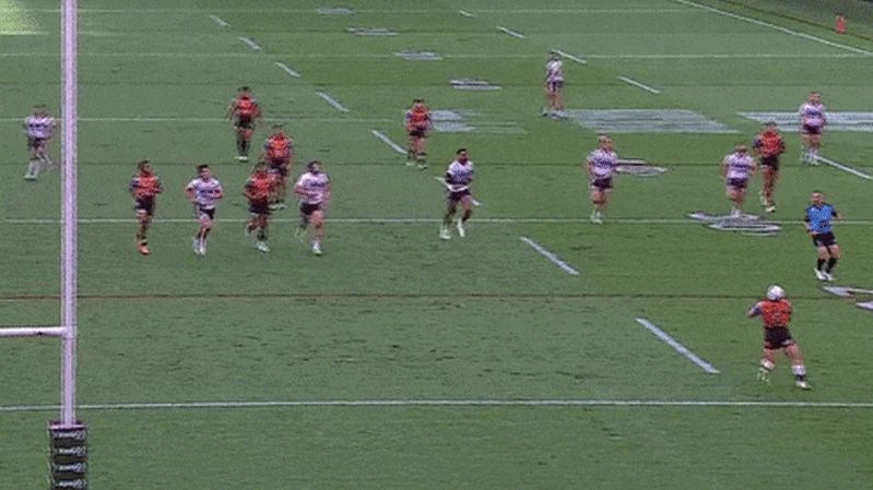 Manly winger charged by NRL match review committee for collision with referee Grant Atkins