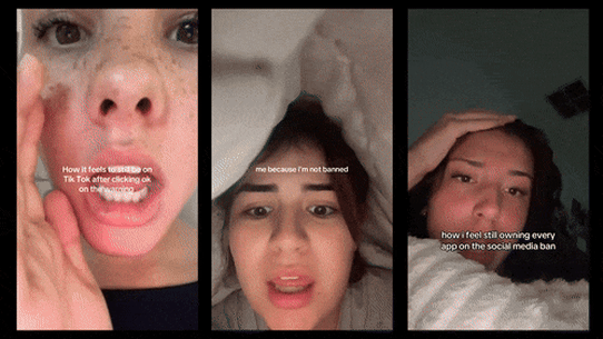 Many TikTok users claiming to be under the age of 16 and living in Australia have taken to the age-restricted platform to brag about bypassing the social media ban.