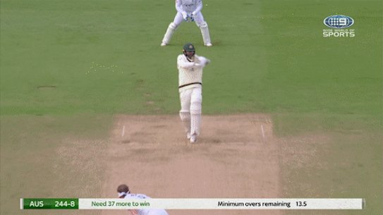Ben Stokes almost took a screamer to dismiss Nathan Lyon.