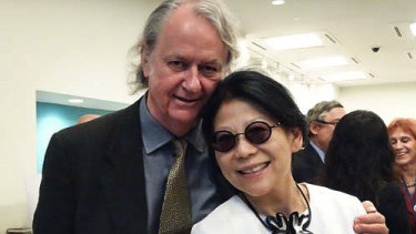 Sheri Yan and her husband Roger Uren.