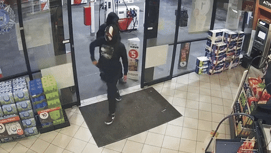 Machete pulled in armed robbery on Perth service station. Picture: WA Police
