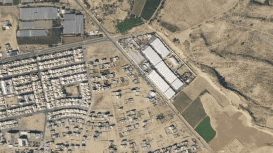 Rafah in October and Rafah now. 