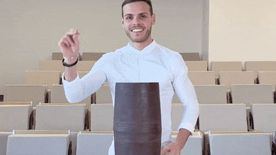 Pastry chef Amaury Guichon’s chocolate sculptures.