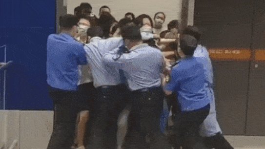 Panicked shoppers in Shanghai flee Ikea after snap COVID lockdown.