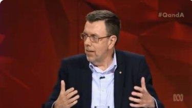 Columnist Greg Sheridan appeared on Q&A on Monday.