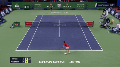 Djokovic collapses, finishes Shanghai match