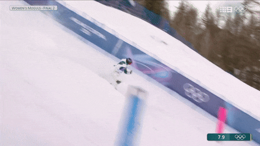 Jakara Anthony misses out on moguls medal after slip in final