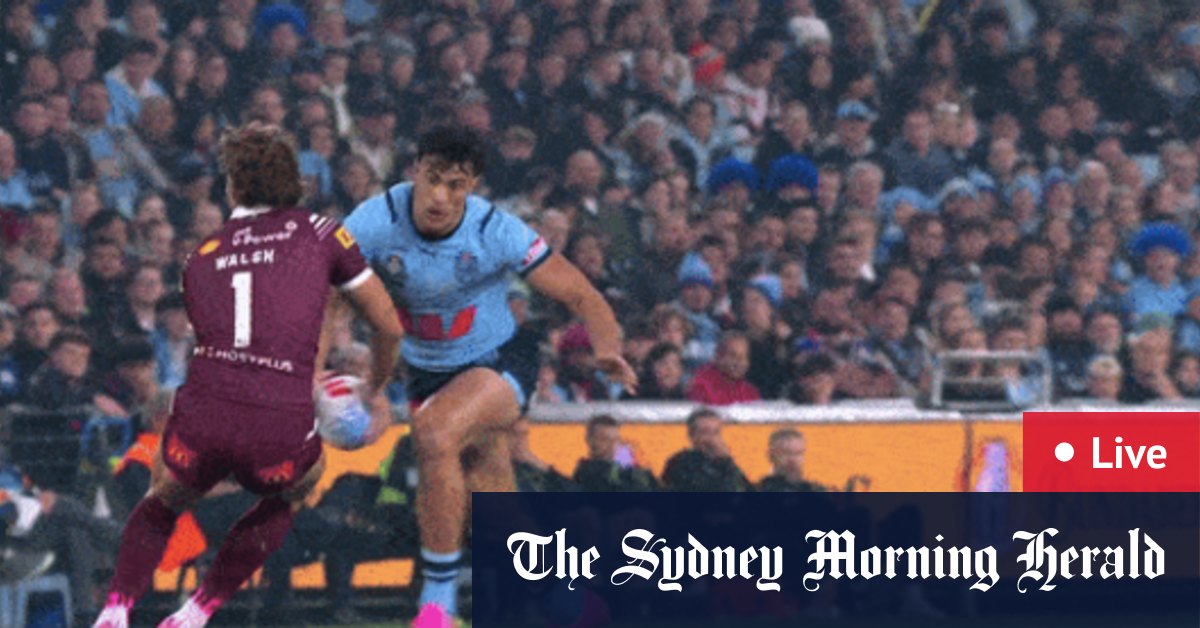 State of Origin I LIVE: Joseph Sua’ali’i sent off, Reece Walsh ruled out, Queensland Maroons run rampant over NSW Blues