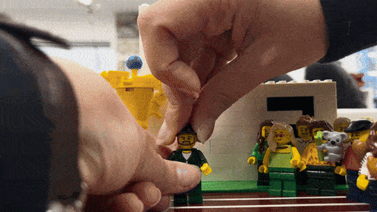 LEGO figurines are ready for the LEGO Masters Olympics.