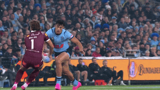 Joseph Suaalii was sent off for this hit on Reece Walsh.