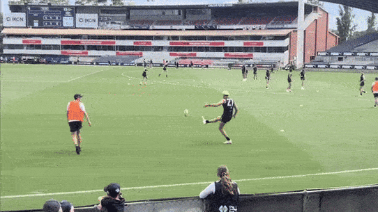 A Carlton pre-season training session in January has sparked plenty of online commentary.