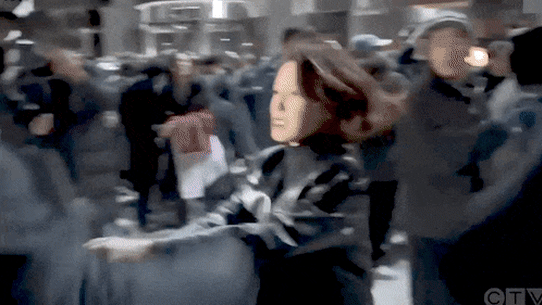 Ahn Gwi-ryeong, 35, a spokesperson for South Korea’s opposition Democratic Party, grabs the weapon of a soldier in a confrontation after martial law was declared in South Korea this week.