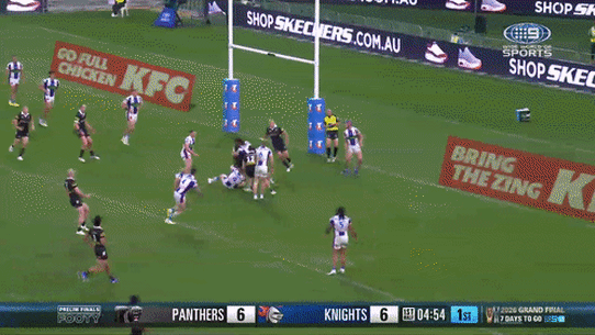 Nathan Cleary suffers a compound fracture.