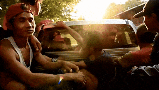 Refugees ride along borderlands