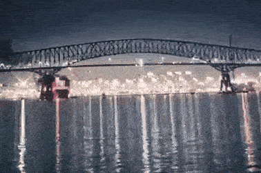 Baltimore’s Francis Scott Key Bridge collapses.