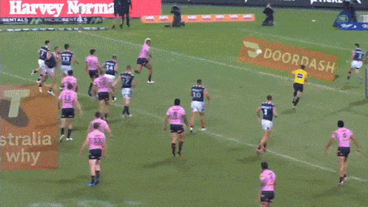 James Tedesco knows what it is like to be flattened by Viliame Kikau