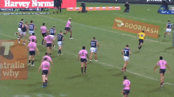 James Tedesco knows what it is like to be flattened by Viliame Kikau