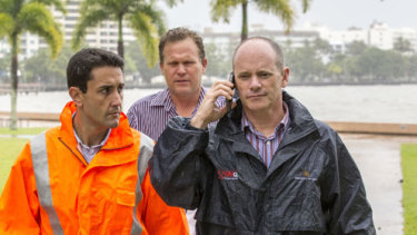 crisafulli newman campbell david lnp leader ghost former current haunts ensures labor overseeing ita cyclone response