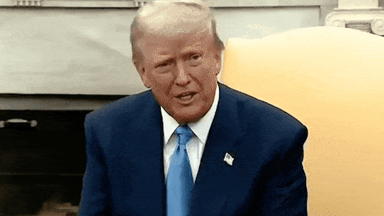 Emmanuel Macron and Donald Trump.